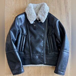 H&M women’s aviator jacket- like new